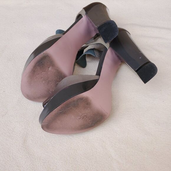 Paris Hilton ombre peep toe chunky heels - Picture 7 of 9